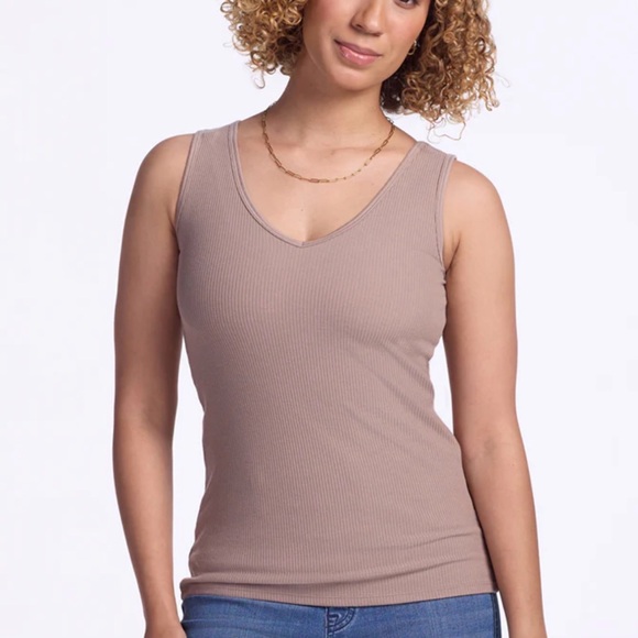 Woolx Marigold Merino Ribbed Tank Top - Picture 4 of 5